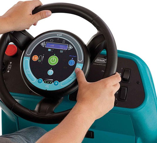 T12 Fregadora de suelo compacta de conductor sentado a batería alt 7